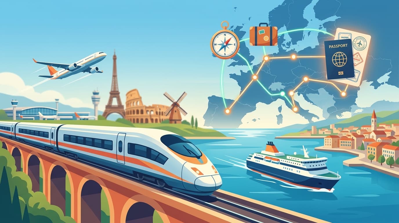 How To Plan a Multi-Country European Trip: Flights, Trains, and Ferries Combined