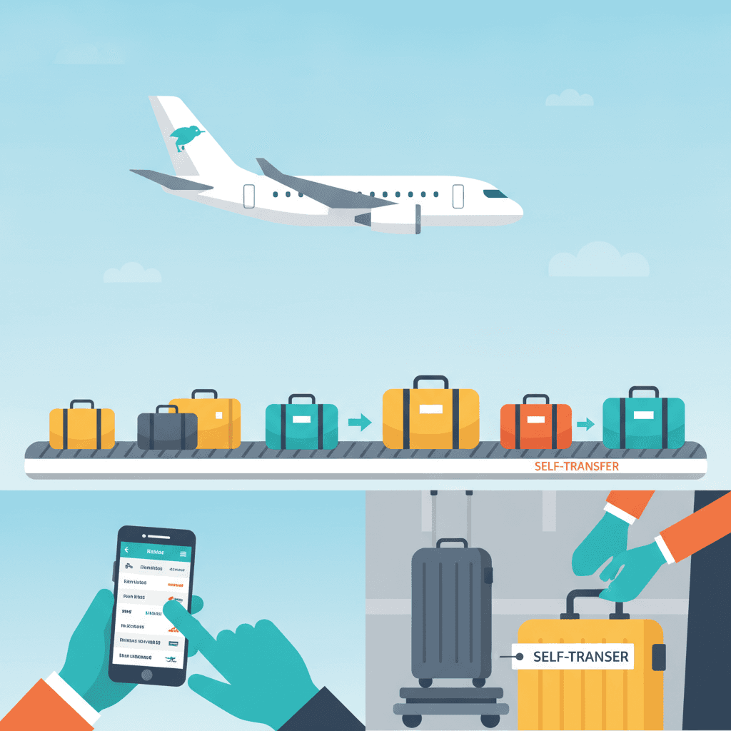 Kiwi.com Baggage: How Self-Transfer Flights Work